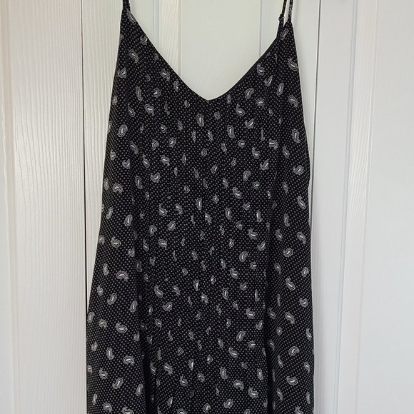 Gap XL Black/White Abstract Midi Dress - Picture 1 of 7